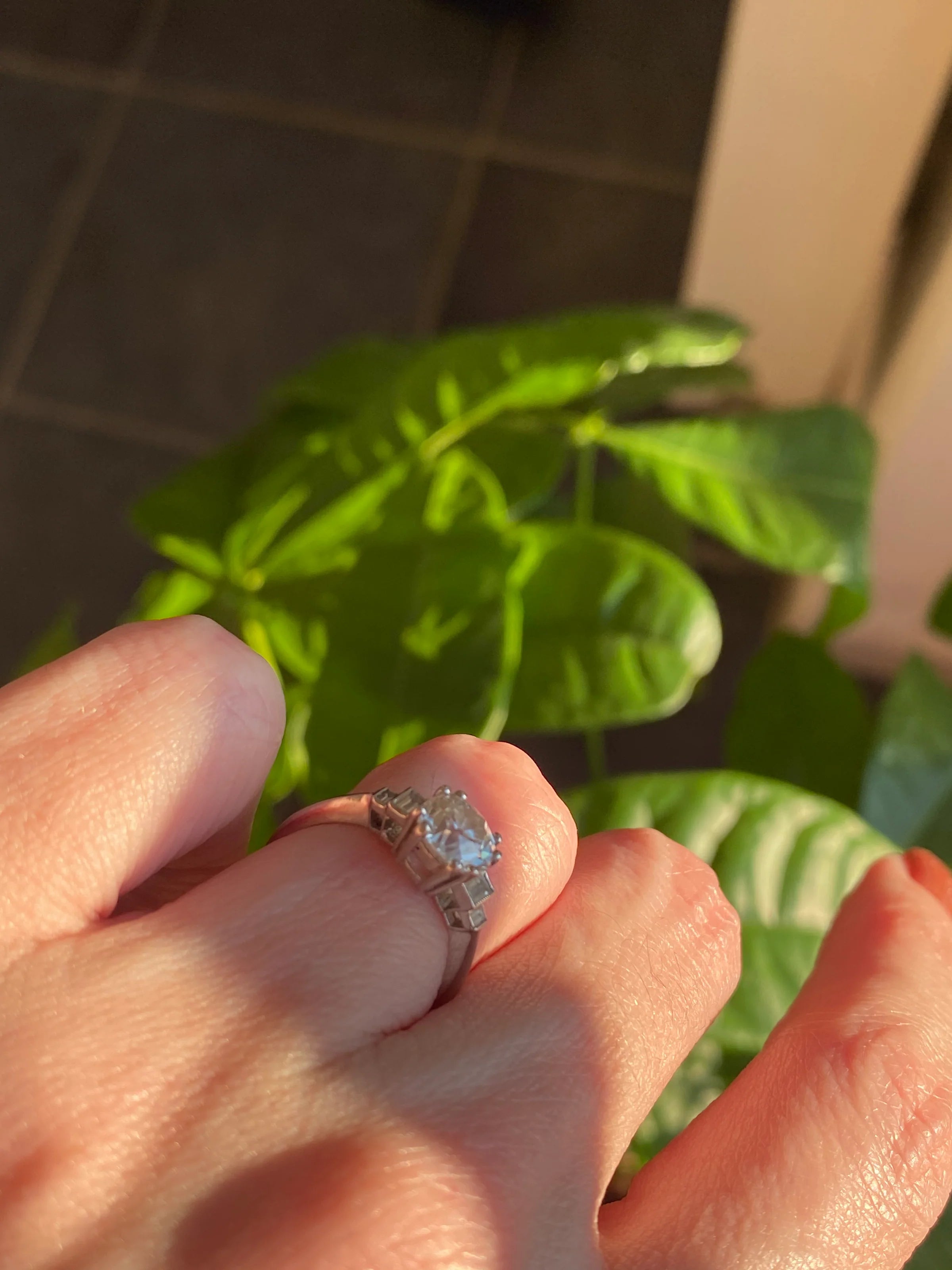 Heritage 1.45CTW + Old Cut Lab Grown Diamond Engagement Ring, at Least F Colour / VS Clarity