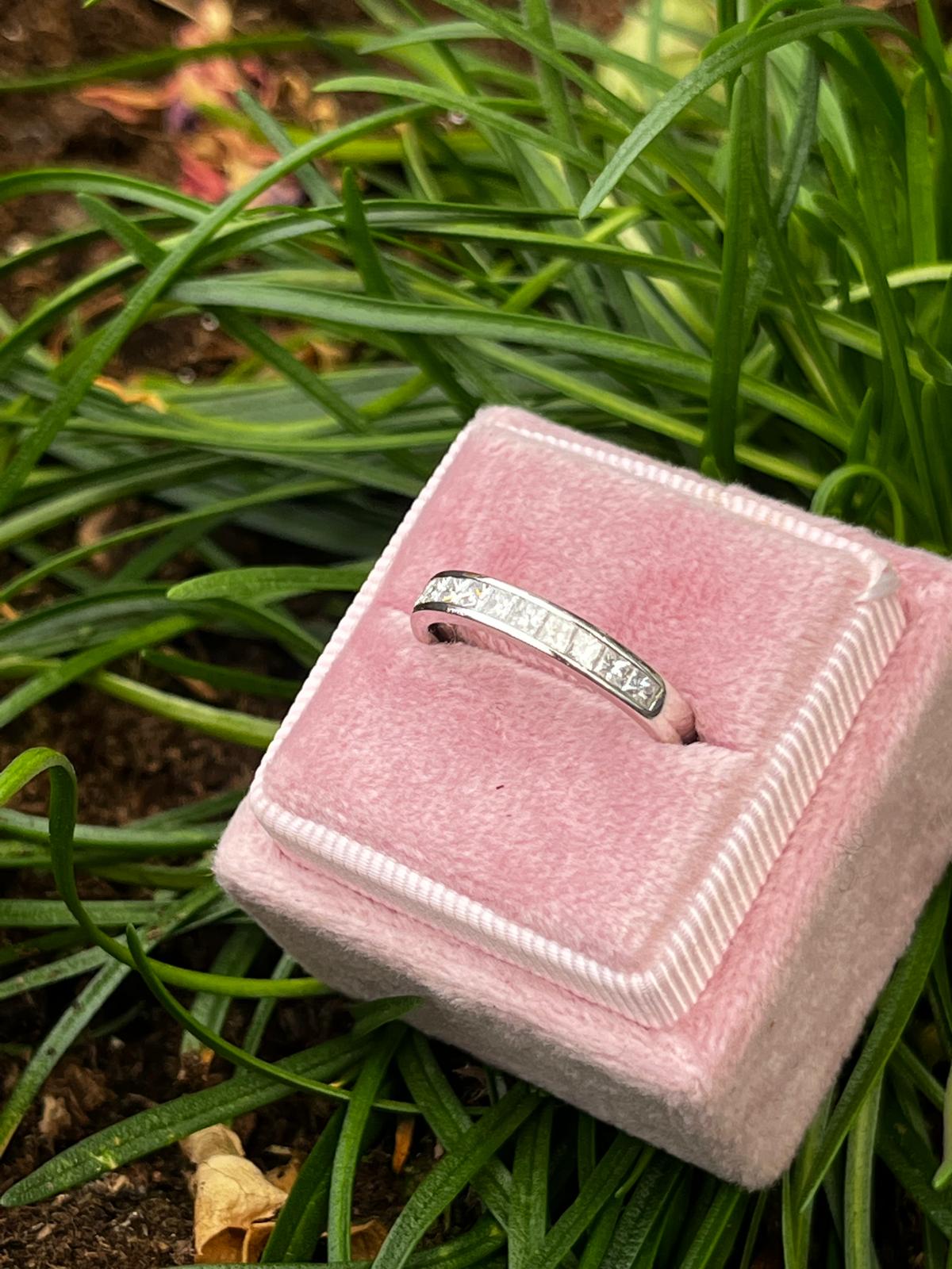 0.51 CTW Natural Diamond Eternity Ring in Platinum
