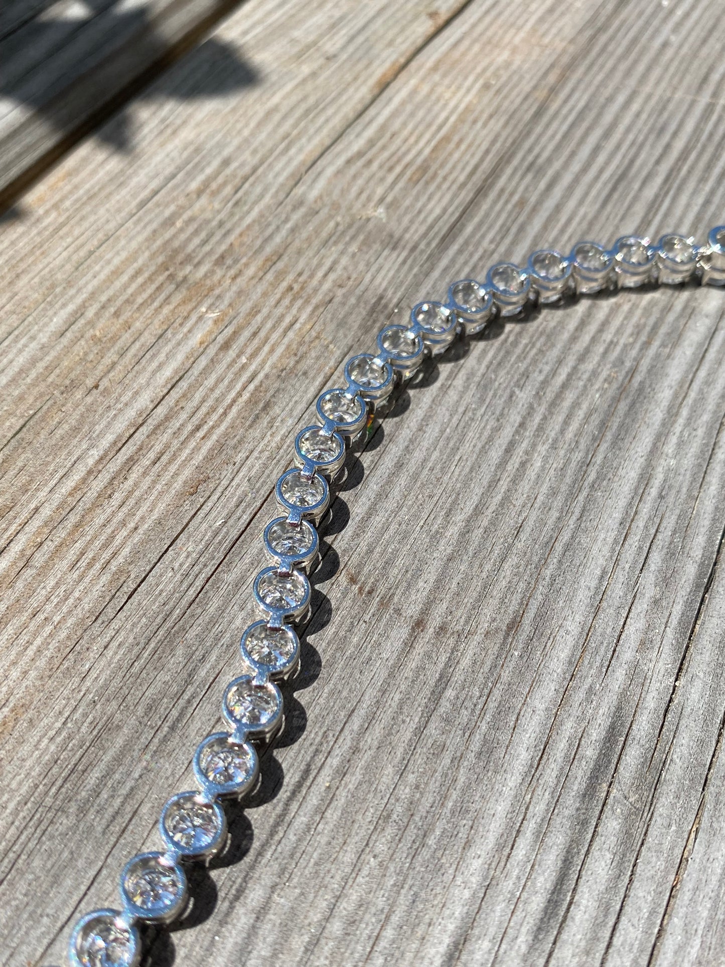 17.00 CTW Lab Grown Diamond Tennis Bracelet in Platinum