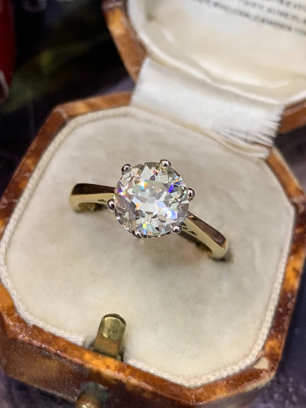 Heritage 2.00 CT + Old Cut Lab Grown Diamond Solitaire Engagement Ring, at Least F Colour / VS Clarity