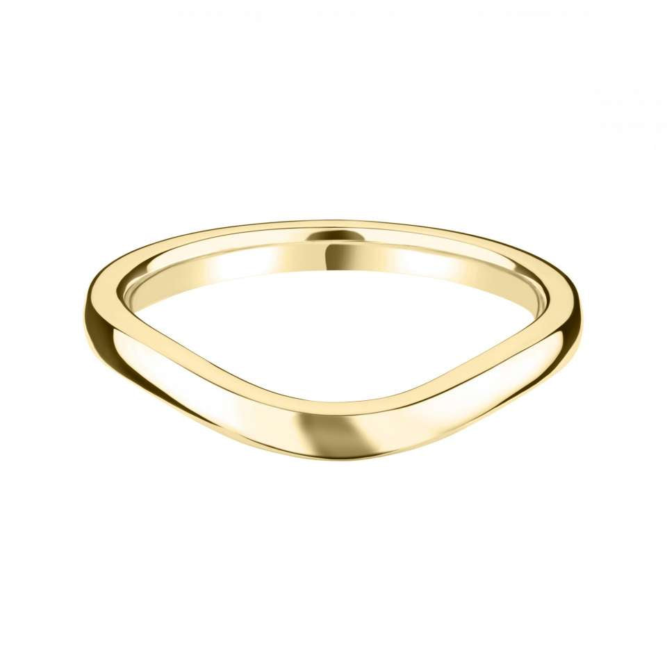 2mm U-Shaped Wedding Band in 18ct Gold