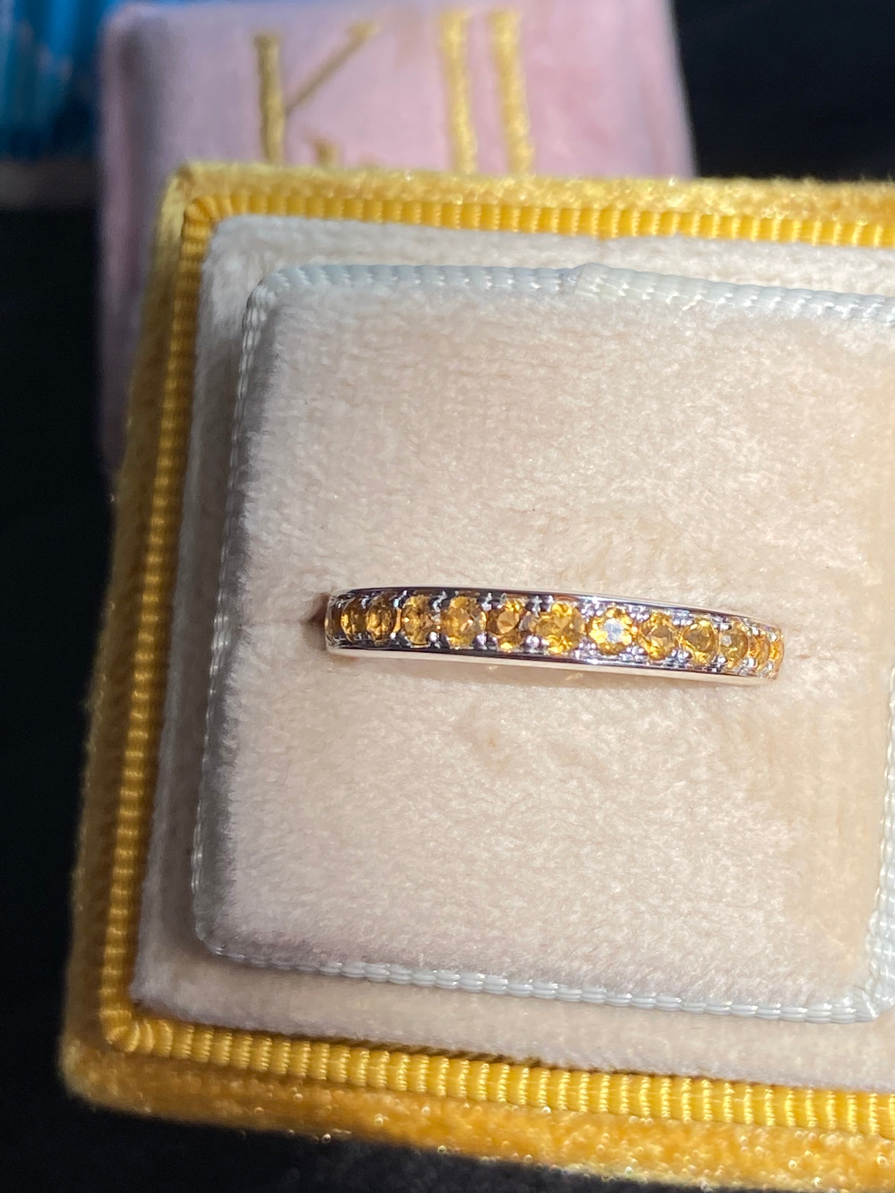 0.50ctw Citrine Eternity Stacking Ring