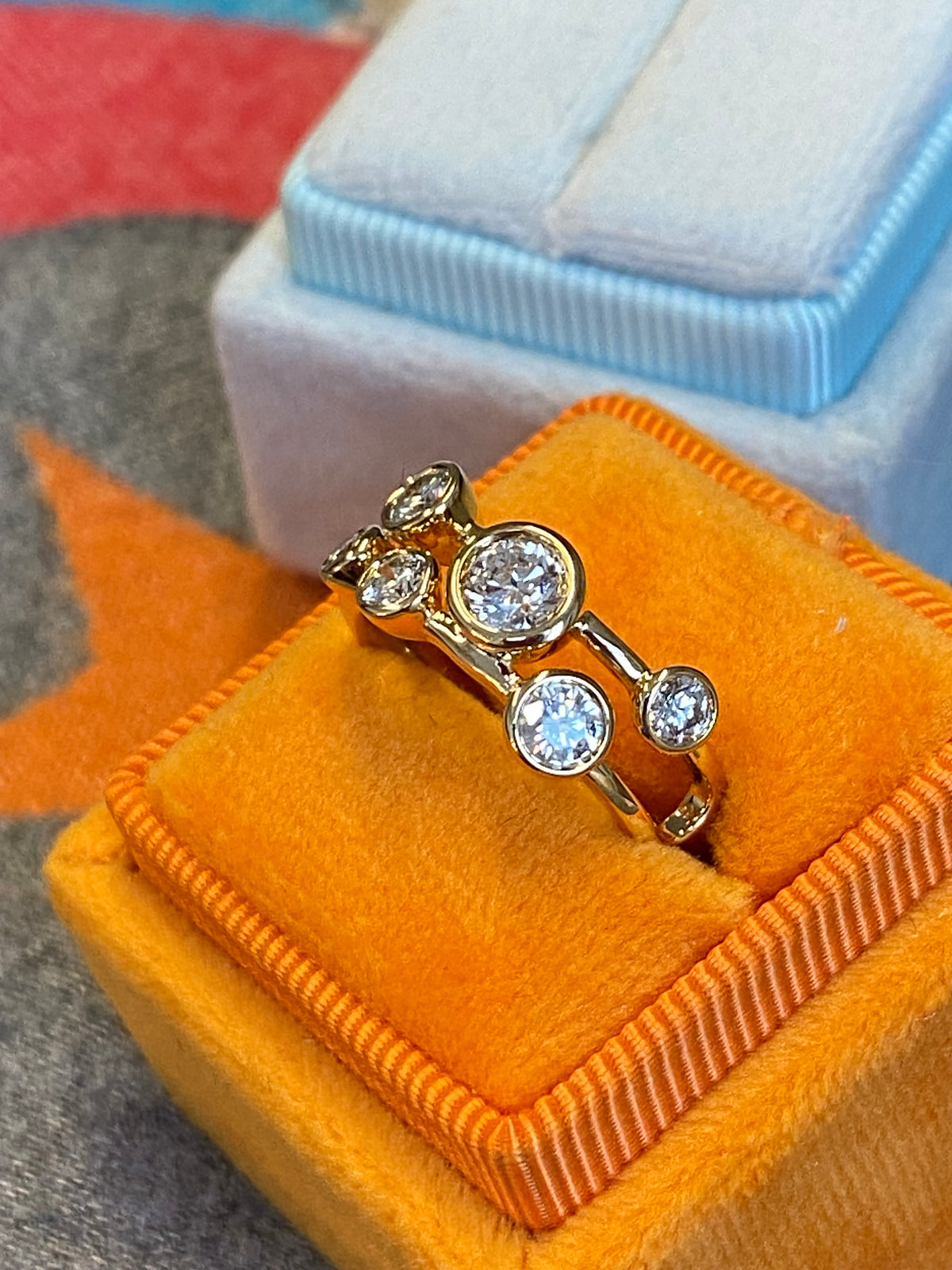 0.82 CTW Natural Diamond Ring in 18ct Yellow Gold