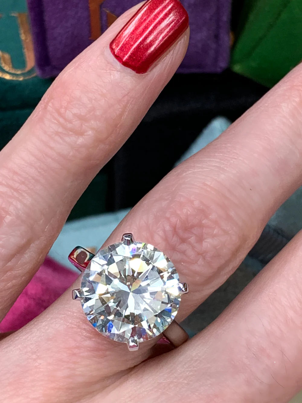 Heritage 8.00CT + Lab Grown Diamond Solitaire Engagement Ring, at Least F Colour / VVS Clarity