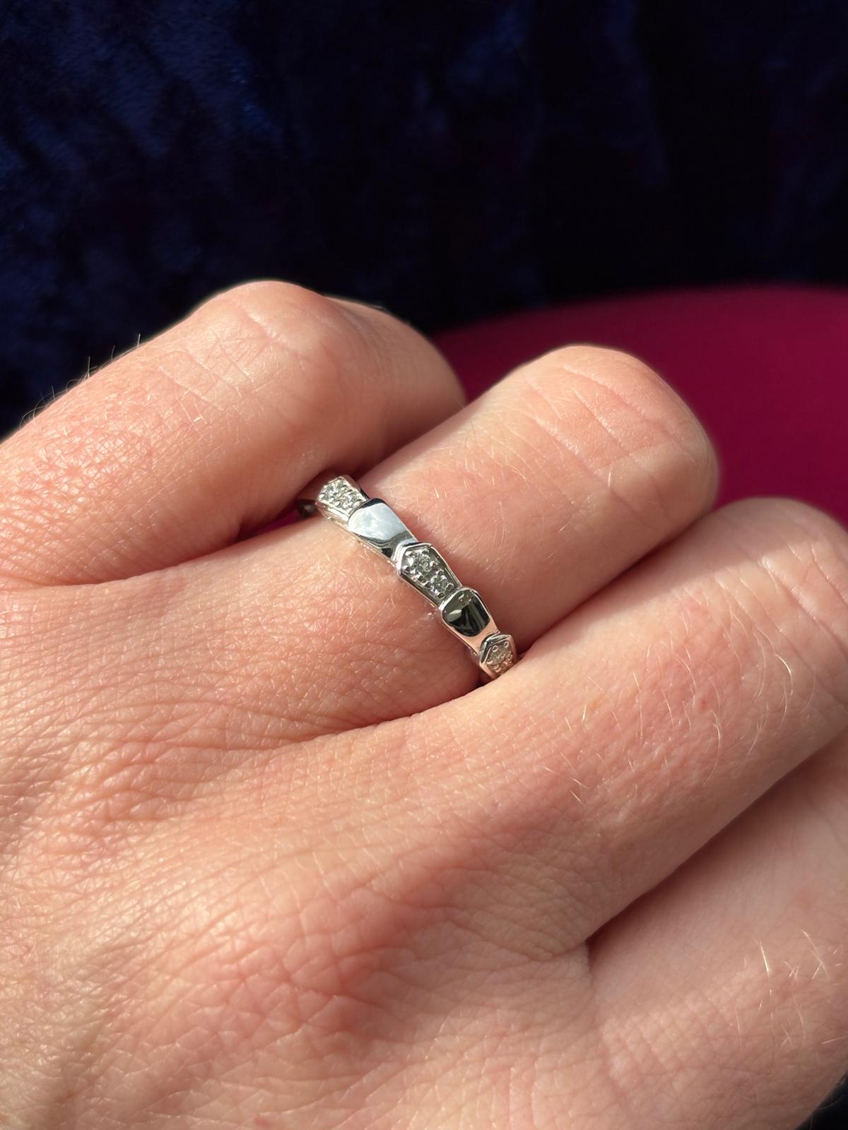 0.21 CTW Natural Diamond Eternity Ring in Platinum