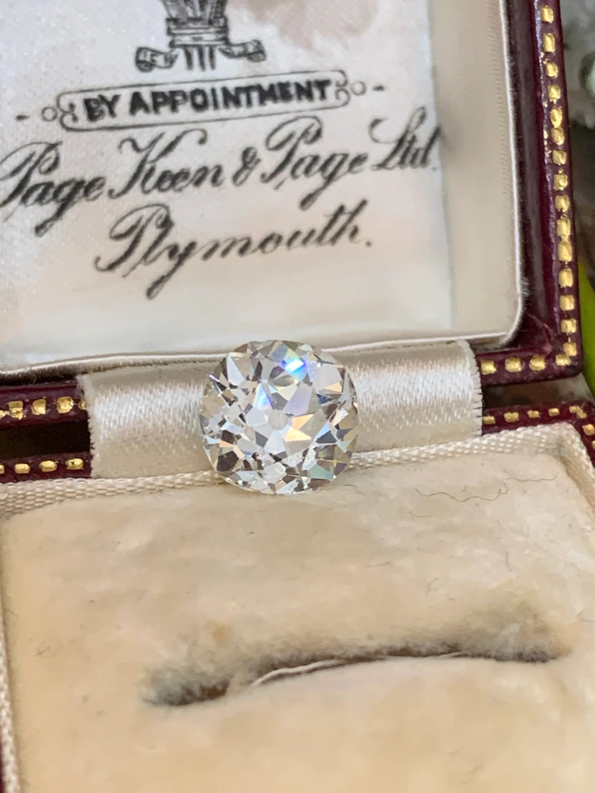 Heritage 1.45 CT + Old Euro Cut Lab Grown Diamond Pendant Necklace, at Least F Colour / VS Clarity