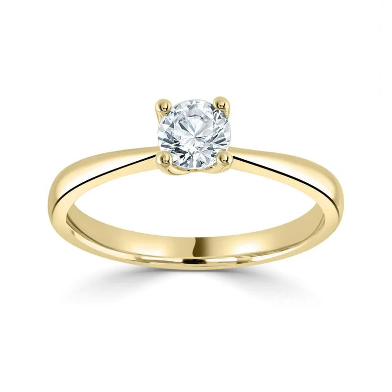 3.00 CT + Round Brilliant Lab Grown Diamond Solitaire Engagement Ring, at Least F Colour / VVS Clarity