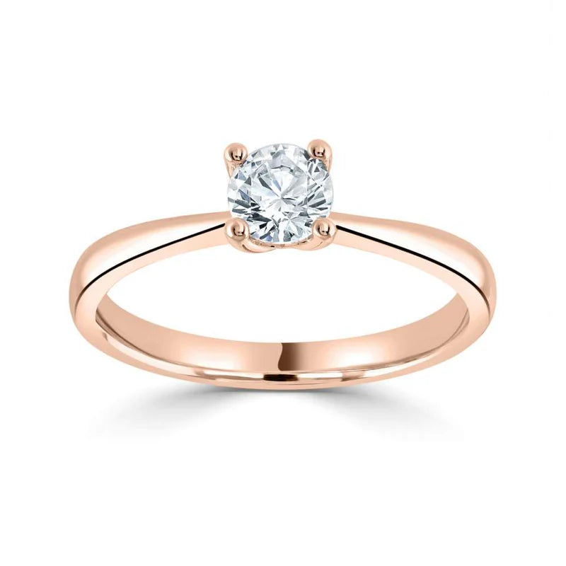 3.00 CT + Round Brilliant Lab Grown Diamond Solitaire Engagement Ring, at Least F Colour / VVS Clarity