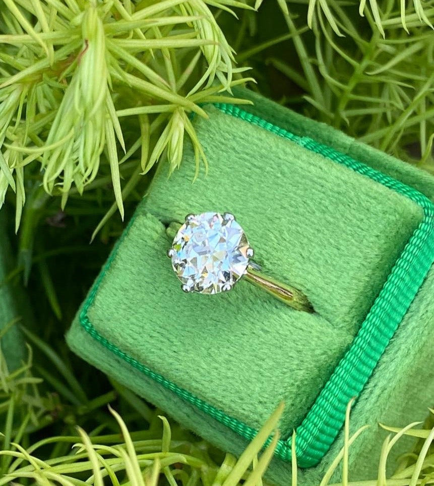 Heritage 2.00 CT + Old Cut Lab Grown Diamond Solitaire Engagement Ring, at Least F Colour / VS Clarity