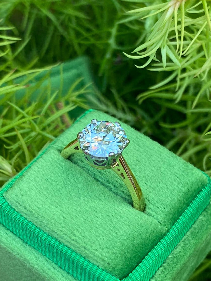Heritage 2.00 CT + Old Cut Lab Grown Diamond Solitaire Engagement Ring, at Least F Colour / VS Clarity