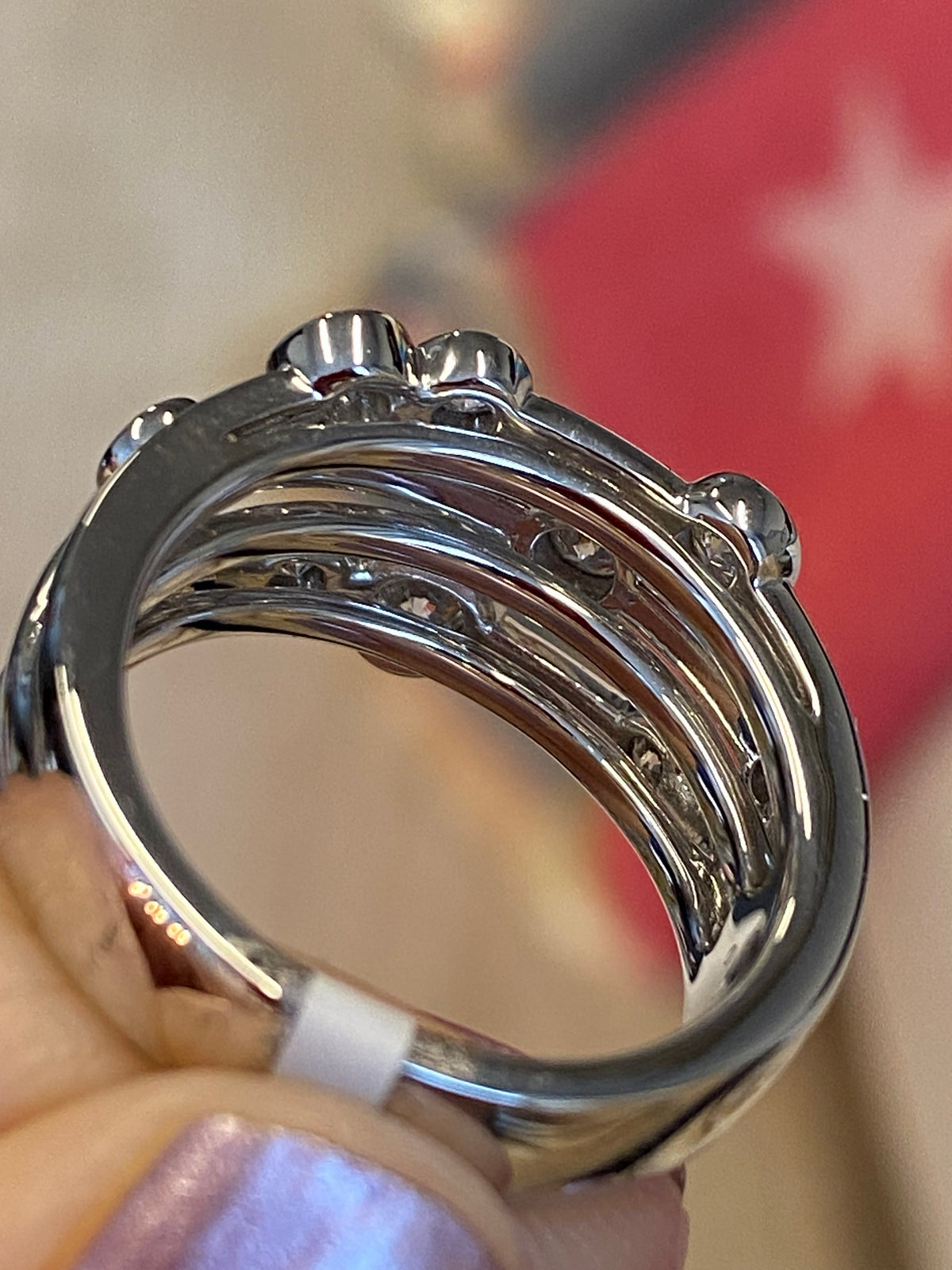 0.70 CTW Natural Diamond Ring in Platinum