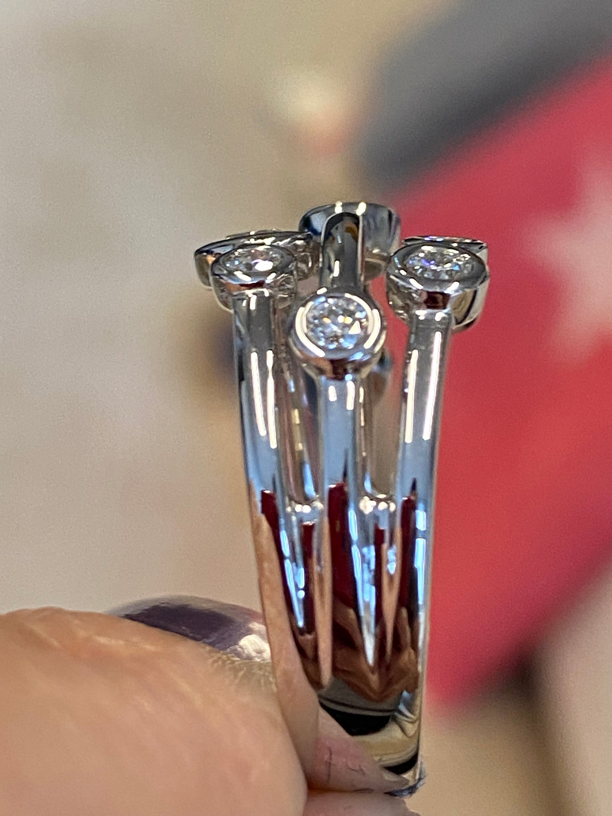 0.70 CTW Natural Diamond Ring in Platinum