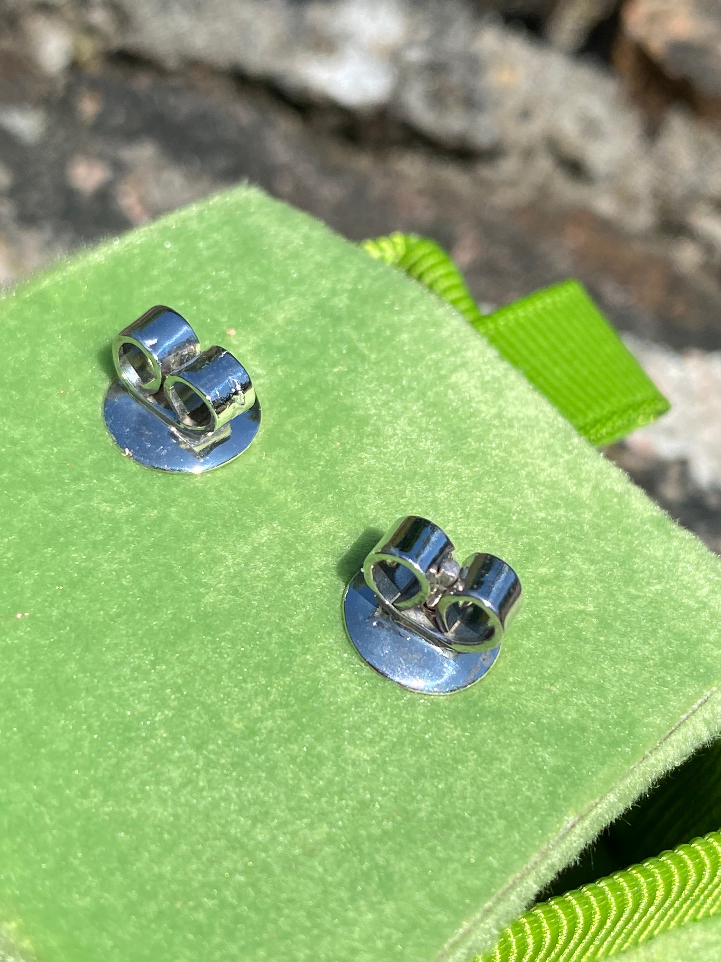 4.71 CTW Oval Cut Amethyst and Moissanite Earrings in Sterling Silver