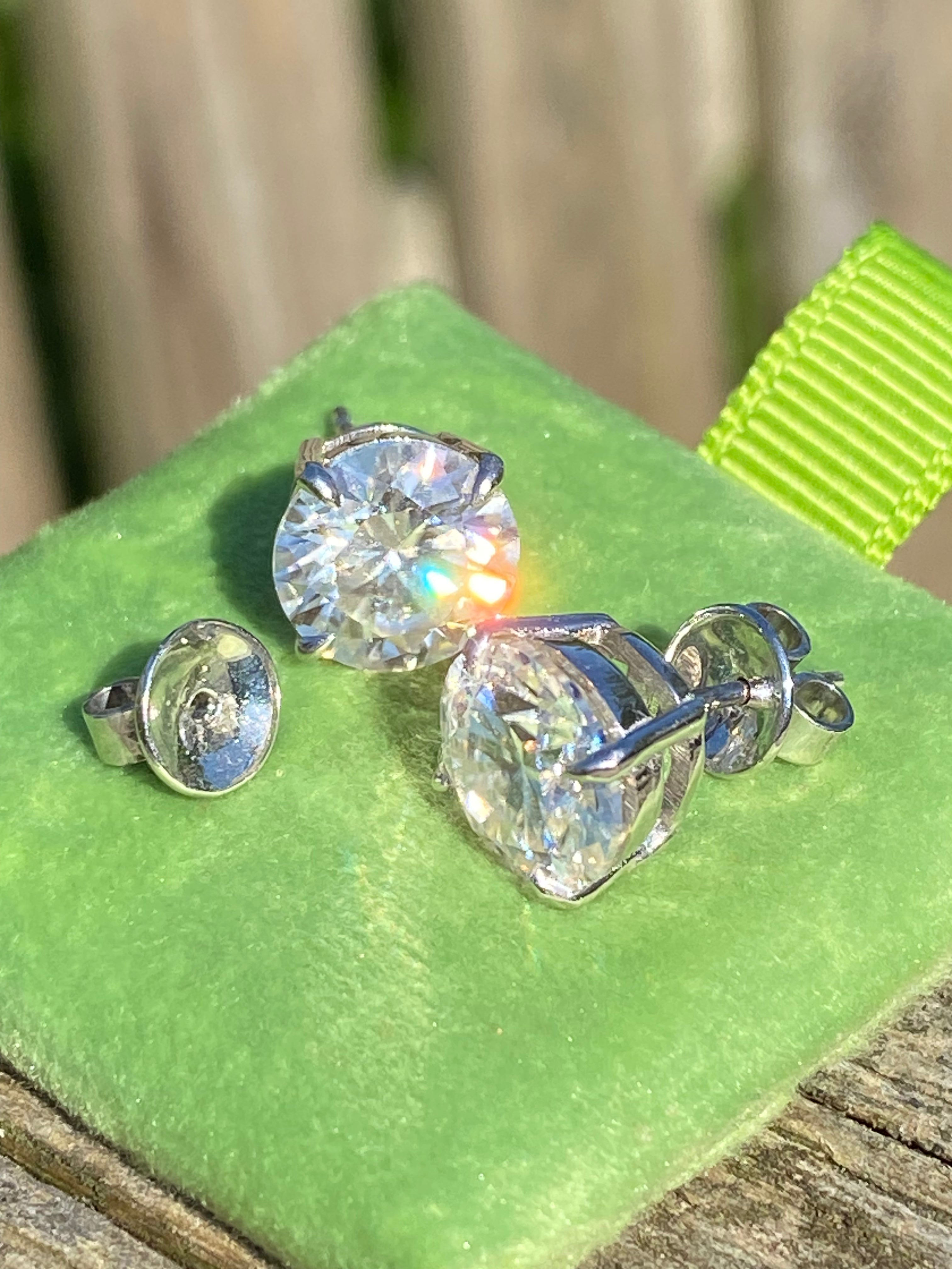 6.00 CTW Moissanite Stud Earrings