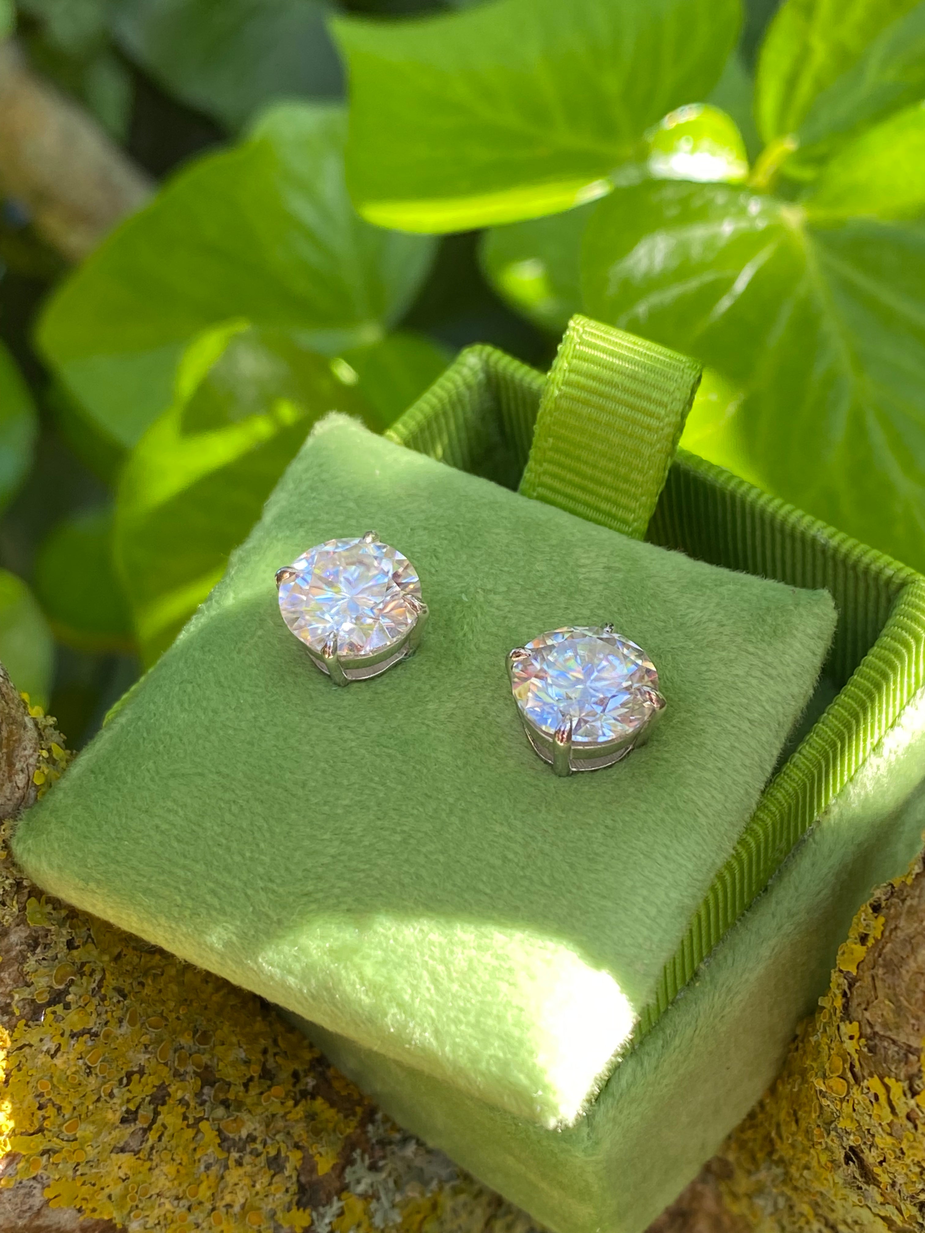 6.00 CTW Moissanite Stud Earrings