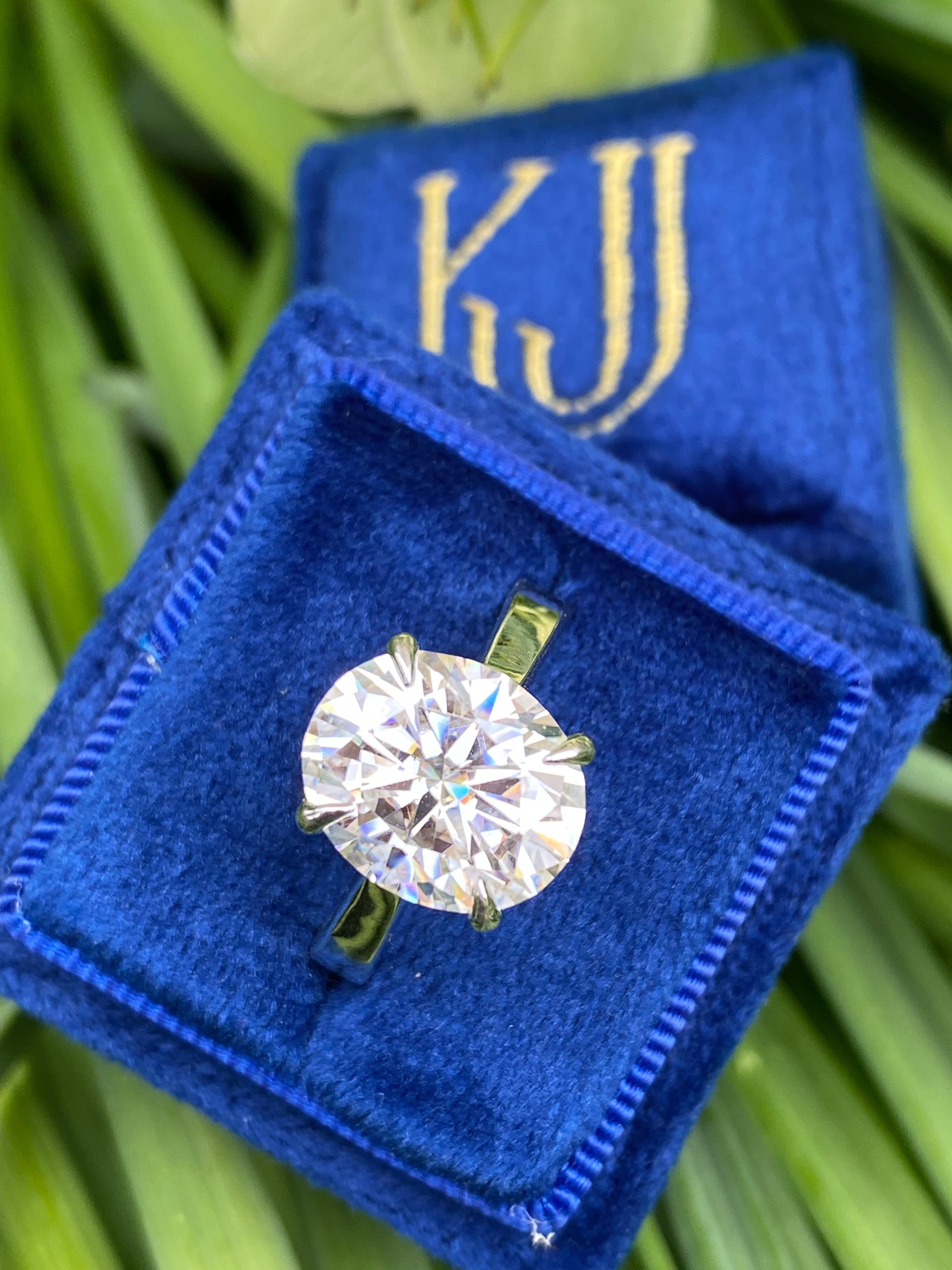 5.17 Carat Oval Cut Moissanite Solitaire Engagement Ring in Sterling Silver