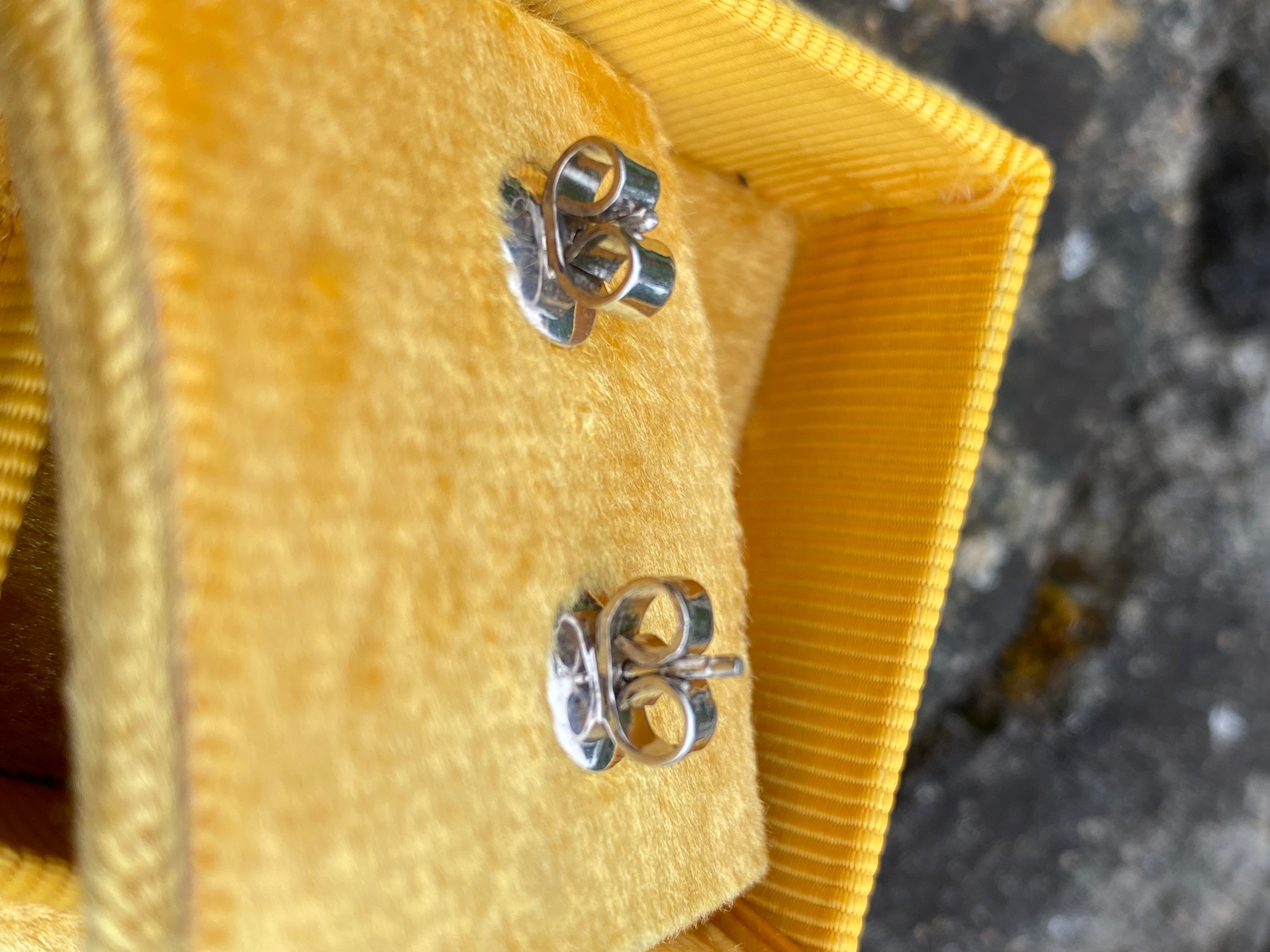 4.71 CTW Oval Cut Citrine and Moissanite Earrings in Sterling Silver