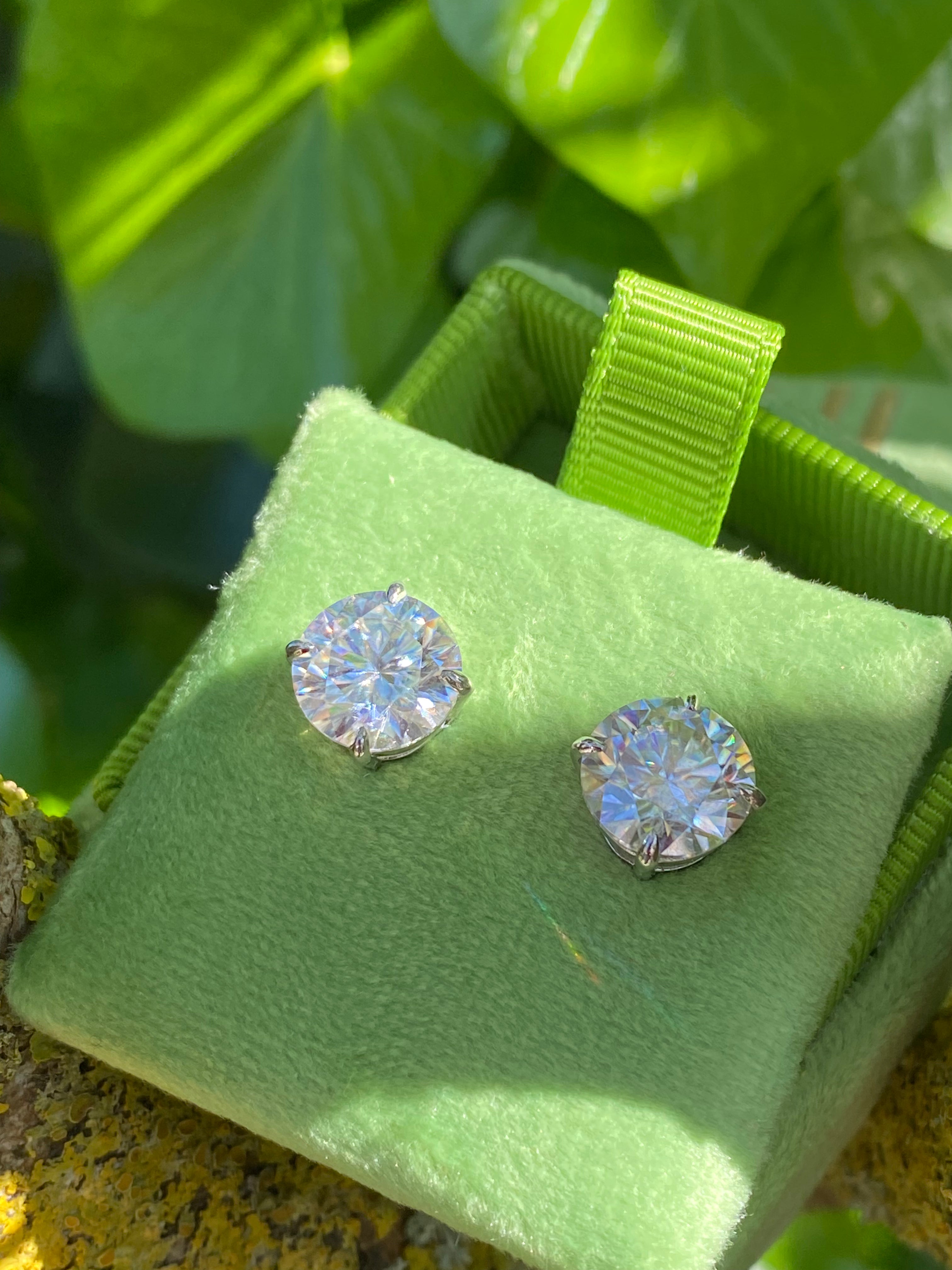 6.00 CTW Moissanite Stud Earrings