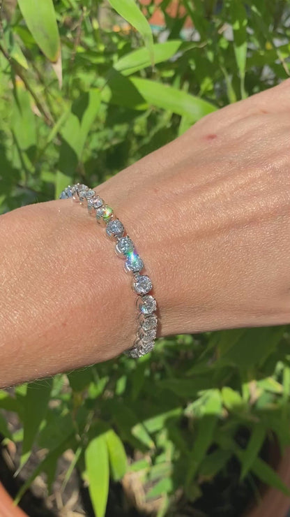 17.00 CTW Lab Grown Diamond Tennis Bracelet in Platinum