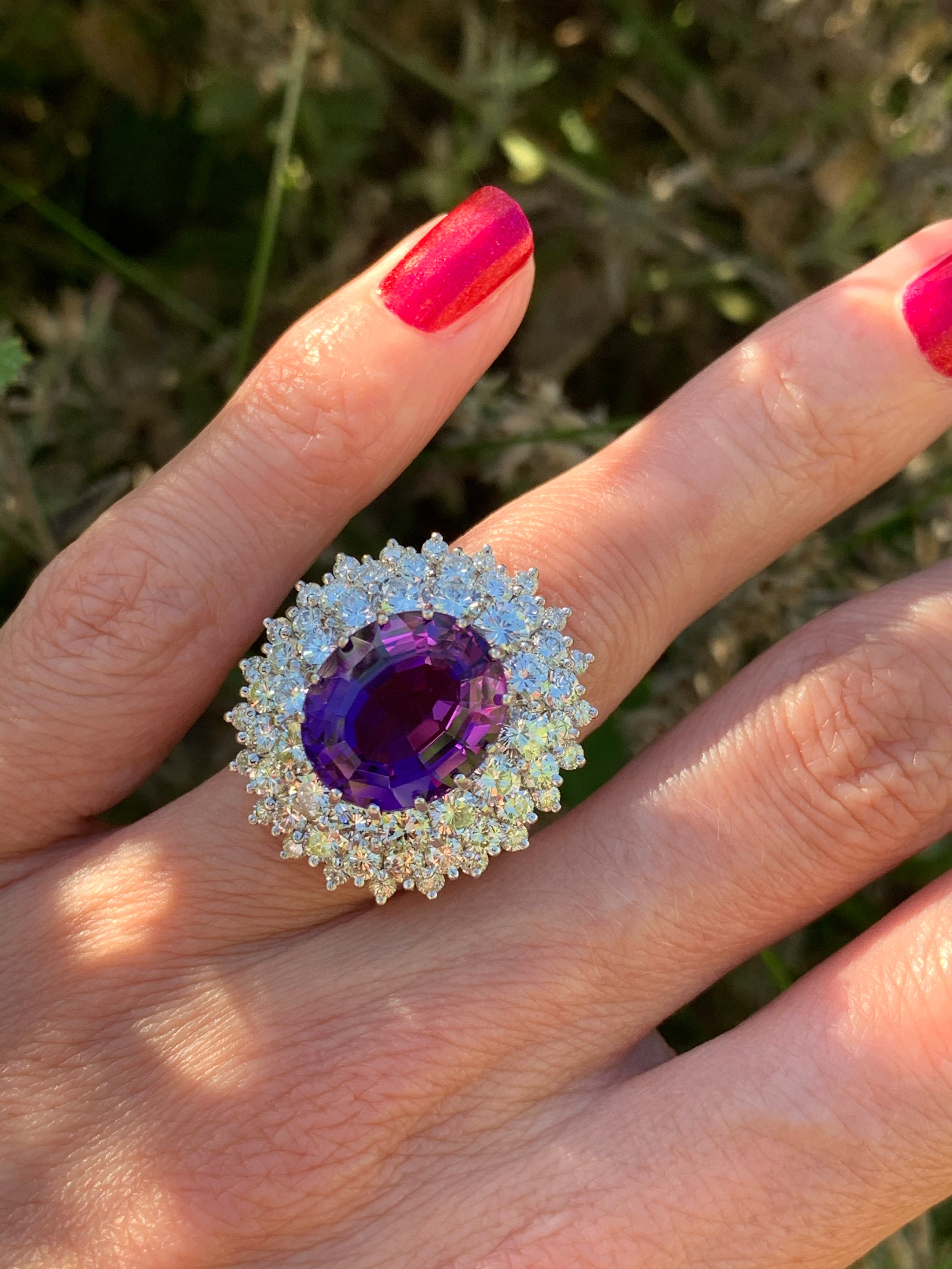 Katherine James Jewellery Amethyst Ring 