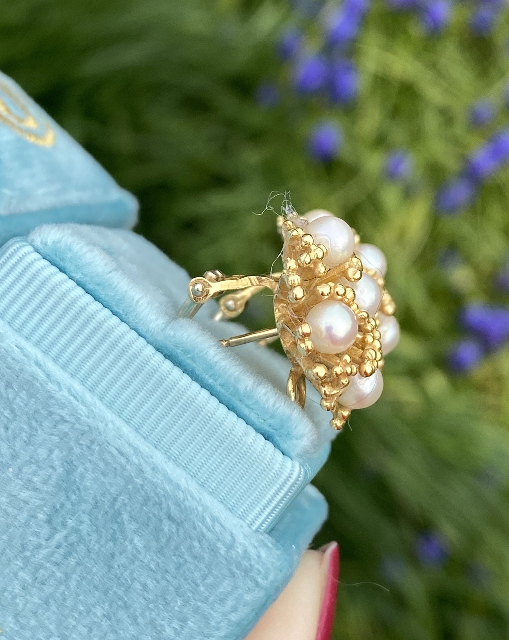 Pearl Earrings in 18ct Yellow Gold