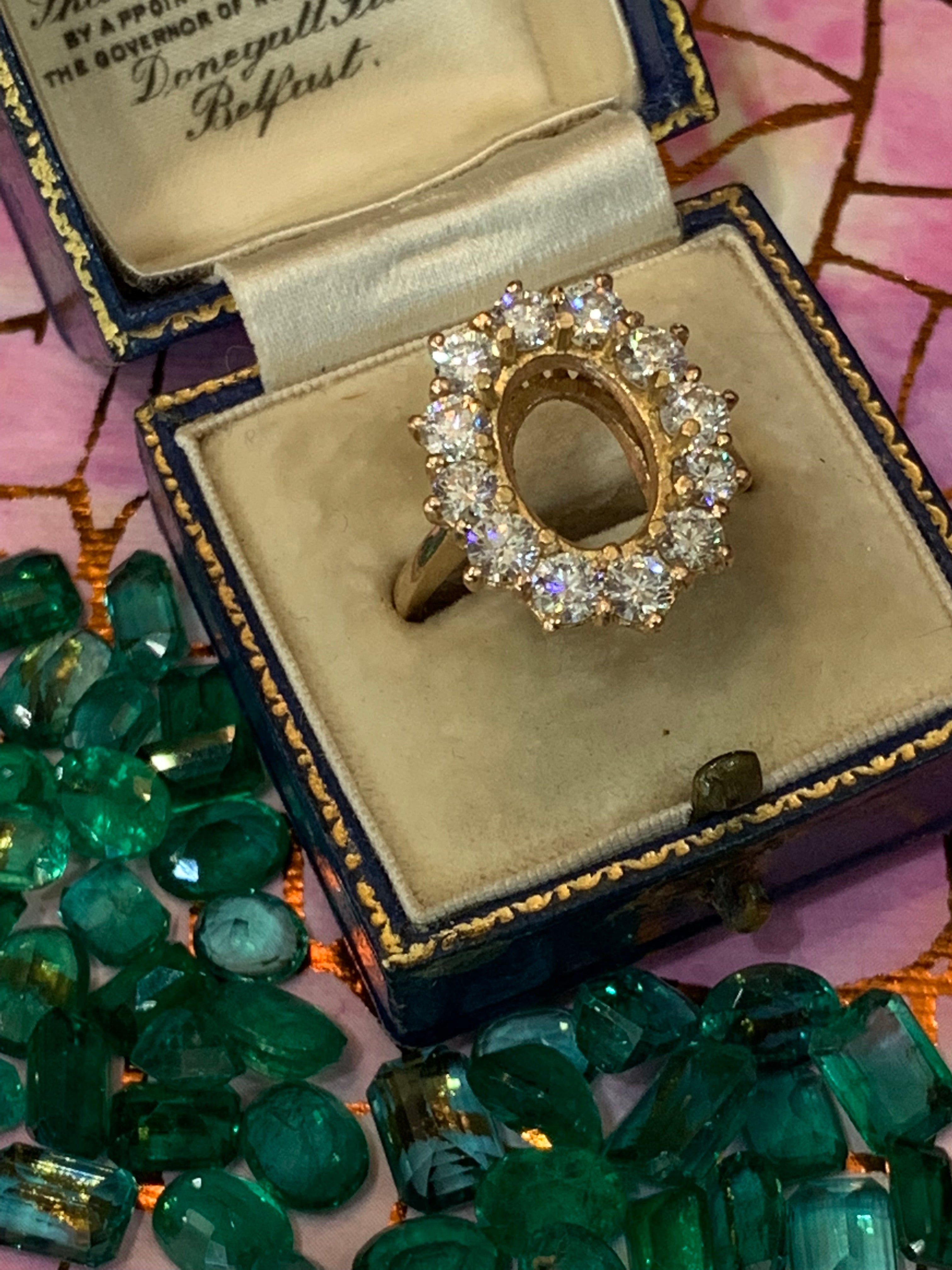 5.05 Carat Oval-Cut Pink Tourmaline and Diamond Halo Ring in 18K Rose Gold